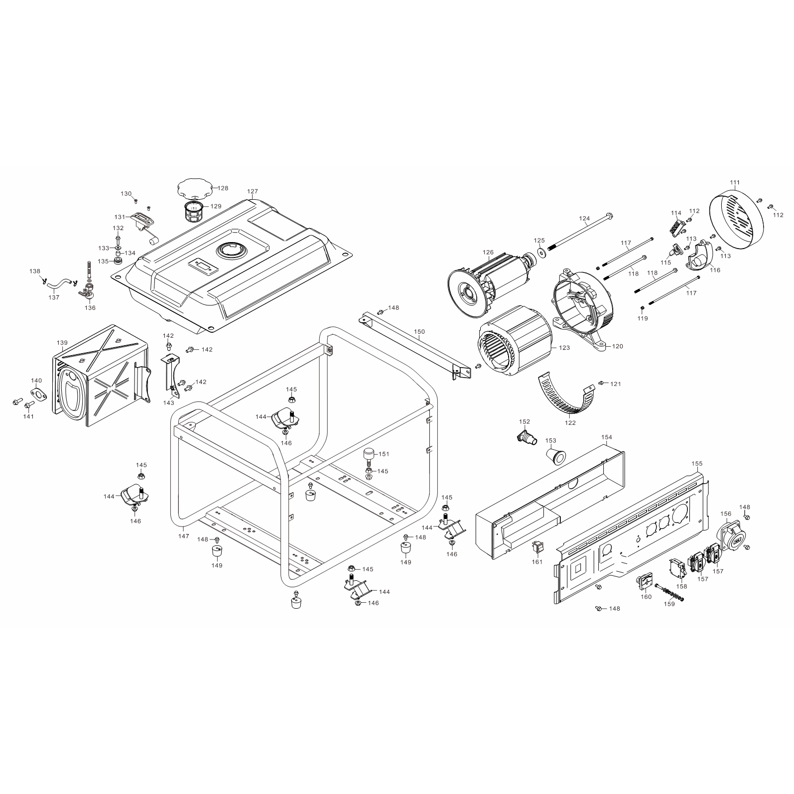 Генератор бензиновый СБ-8000