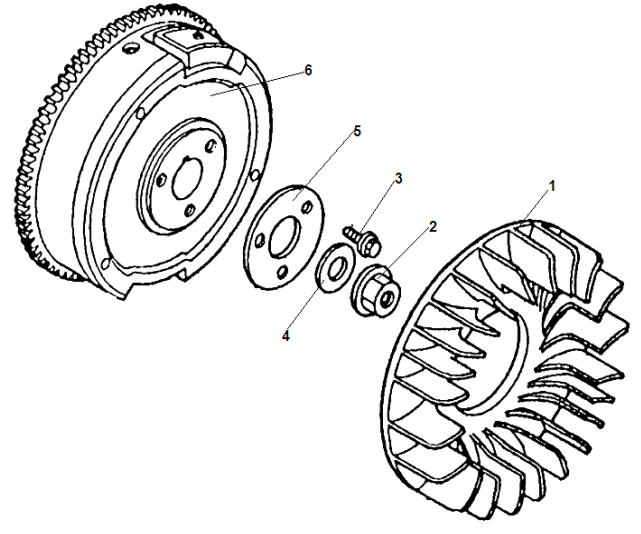 11 МАХОВИК ГЕНЕРАТОР CHAMPION GG11000E