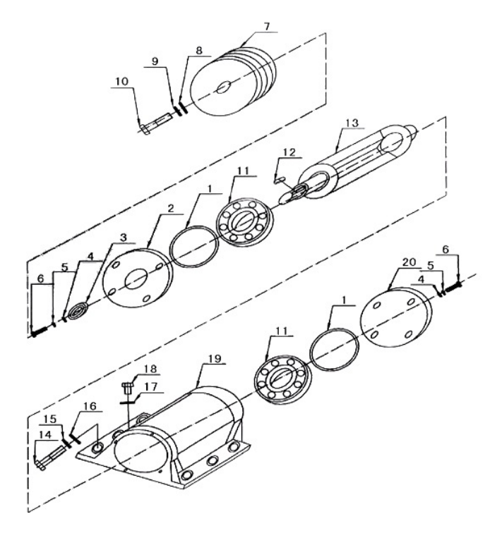 2 РЕМЕНЬ - ШКИВ - ВИБРАТОР  - ПОДШИПНИКИ ВИБРОПЛИТА CHAMPION PC9045FH