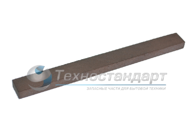 Камень для полировки и чистки коллектора 10х12х120 мм, красный, мягкий абразив