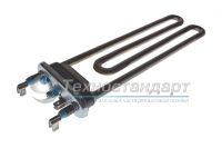 Тэн 1950W, прямой, с отверстием под датчик, L=230 мм, l=12 мм,  резинка с "юбкой", сдвоенные клеммы, Irca, 60шт/уп, для Electrolux, Zanussi